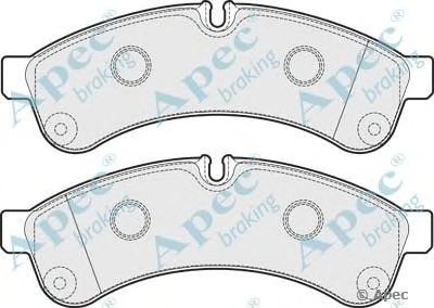 APEC BRAKING pad1645 -  Комплект тормозных колодок, дисковый тормоз